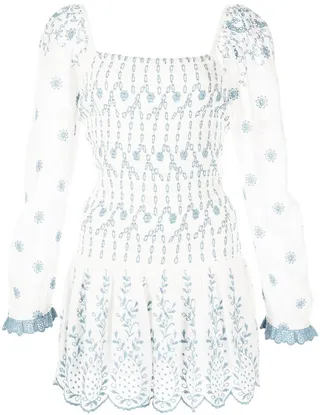 Jayce broderie anglais mini dress