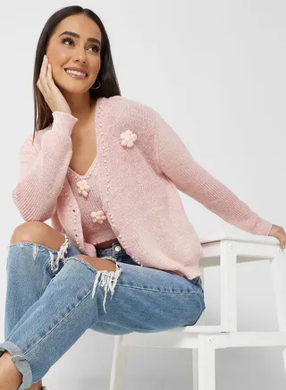 Two Piece Cardigan With Inner