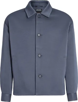 Button-Up Wool Work Jacket