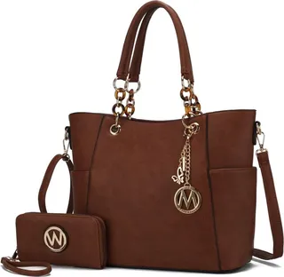 Bonita Tote Handbag with Wallet - 2 pieces