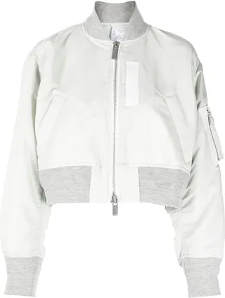Cropped Bomber Jacket