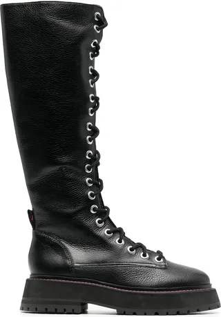 Lara knee-length combat boots