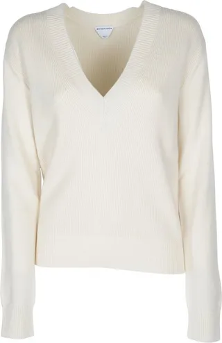 Bottega Veneta V-Neck Long-Sleeved Jumper