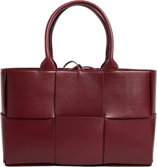 Bottega Veneta Medium Leather Intreccio Arco Tote Bag