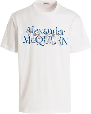Alexander McQueen Logo Printed Crewneck T-Shirt
