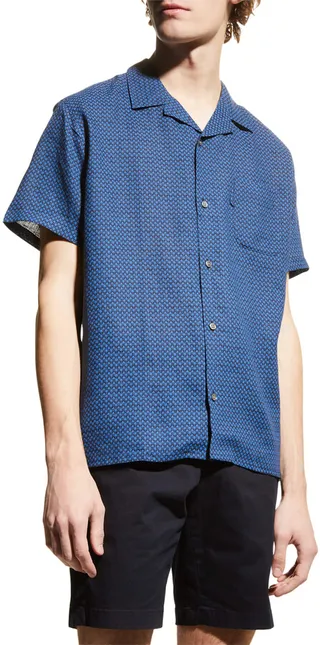 Men's Milan 15 Short Sleeve Linen Sport Shirt
