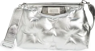 Medium Glam Slam Classique Metallic Leather Shoulder Bag