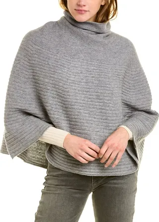 Forte Cashmere Circular Wool & Cashmere-Blend Poncho