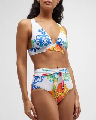 Mesogios Printed Bikini Top