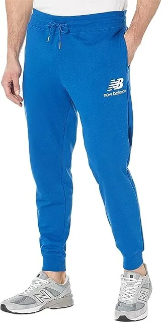 New Balance Essentials Stacked Logo Sweatpants (Blue Groove) Men's Workout