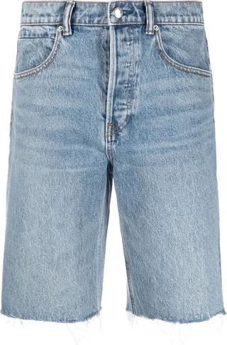 High-Rise Denim Shorts