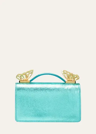 Mariposa Mini Metallic Leather Shoulder Bag