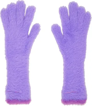 Jacquemus Purple Le Papier 'Les Gants Neve' Gloves