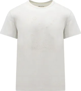 Cotton t-shirt with embroidered frontal logo