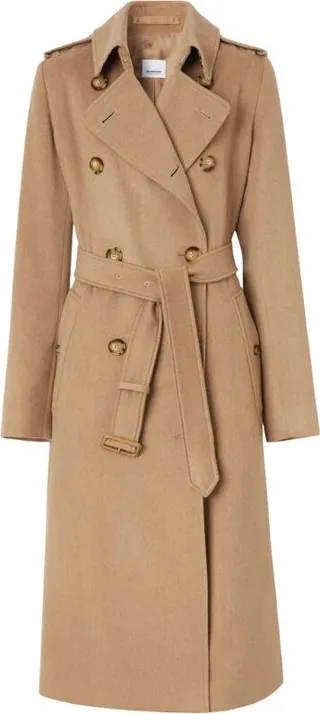 Burberry Cashmere Kensington Trench Coat