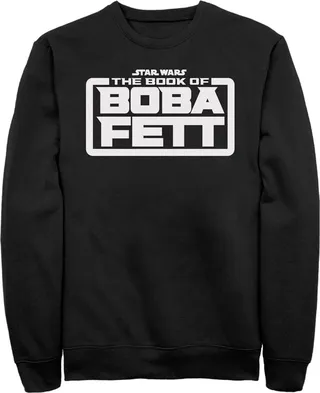 Men's Star Wars: The Book of Boba Fett White Logo Sweatshirt - Black - Small