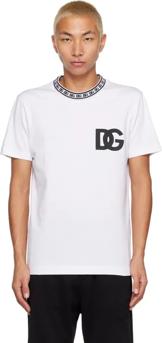 Dolce & Gabbana White 'DG' T-Shirt