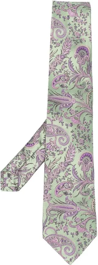Patterned Jacquard Silk Tie