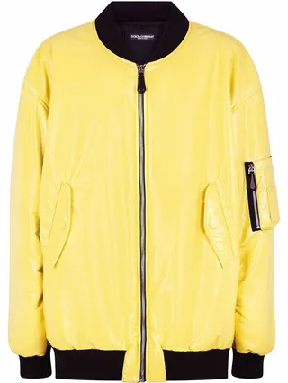 Zip-Through Bomber Jacket