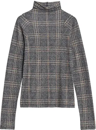 Shaw Printed Turtleneck Top