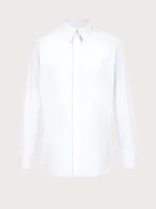 Ferragamo Men Stretch cotton shirt White