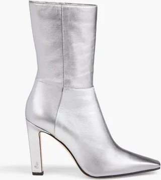 Merle 100 metallic leather ankle boots
