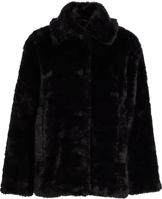 Faux Fur Peacoat