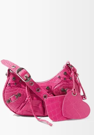 Cagole Xs Croc-effect Leather Shoulder Bag