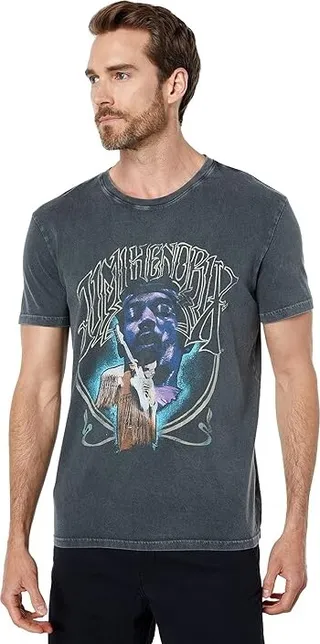Lucky Brand Jimi Hendrix Graphic Tee (Black) Men's Clothing