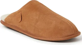 Fireside by Dearfoam Men's Warwick Genuine Shearling Scuff Slippers Men's Shoes