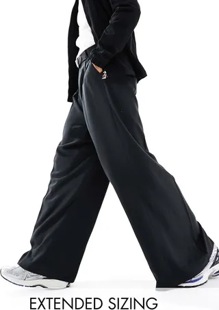 ASOS DESIGN smart extreme wide leg pants in black