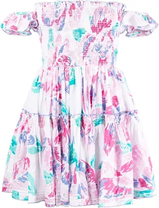 Off-Shoulder Beaded-Trim Mini Dress