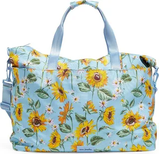 Vera Bradley Women's Recycled Travel Tote Sunflower Sky