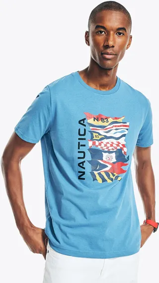 Sustainably Crafted Flag Graphic T-Shirt