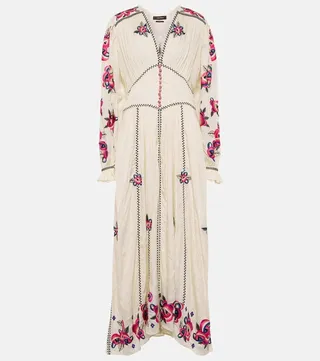 Moyrae floral silk maxi dress