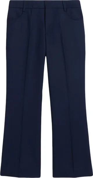 Cropped Flared Trousers