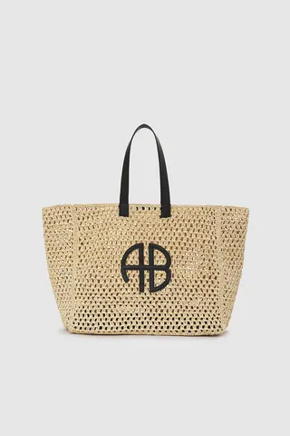 ANINE BING Large Rio Tote in Natural