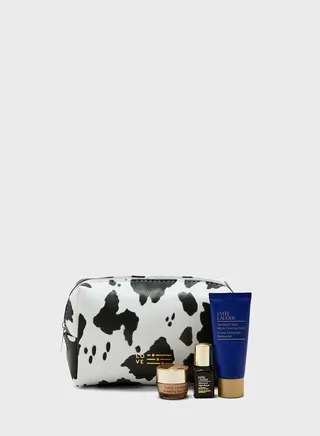 Cow Print Cosmetic Bag