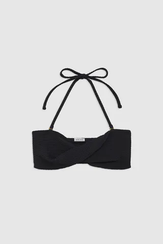 ANINE BING Rosa Bikini Top in Black