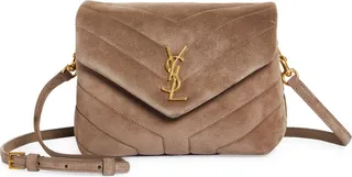 Toy Loulou Calfskin Suede Crossbody Bag