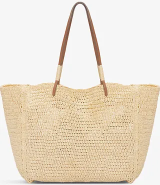 Natural Straw Natural-paper Beach bag