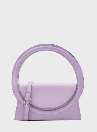 Rounded Handle Satchel Bag