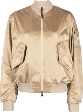 Ter logo-patch bomber jacket