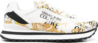 Barocco-print low-top sneakers