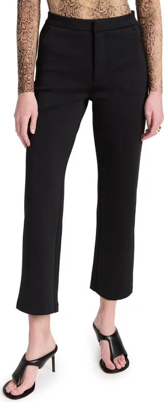 Good American Shiny Scuba Cropped Trousers