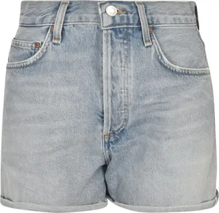 Denim Cropped Shorts