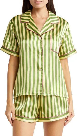 Katelyn Fiona Satin Short Pajamas