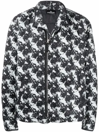 Graphic Print Bomber Jacket