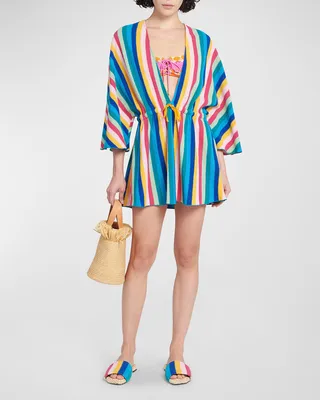 Multi-Stripe Costiera Mini Dress