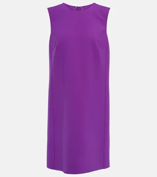 Wool-blend minidress